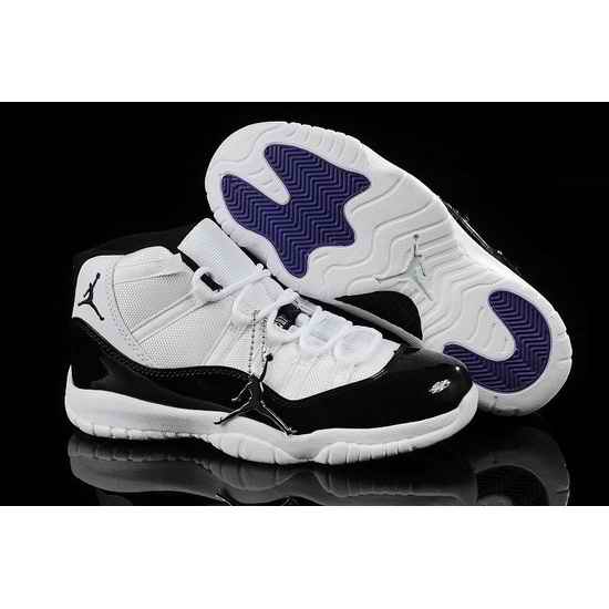 Jordan 11 Big Kids Shoes Classic White Black